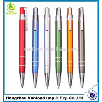 Most popular customized office supplies promotional aluminium ball pen